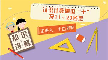 认识计数单位“十”及11~20各数的认识