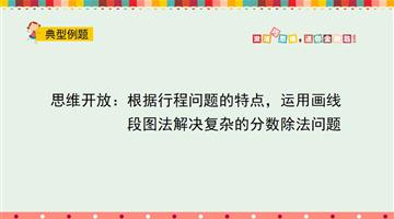 思维开放：根据行程问题的特点，运用画线段图法解决复杂的分数除法问题