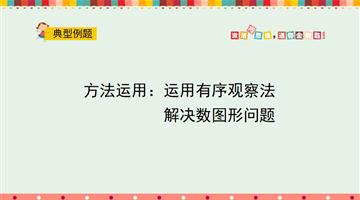 方法运用：运用有序观察法解决数图形问题