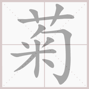 菊的组词图片